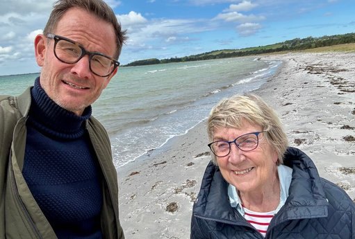 Carsten Bedsted på stranden